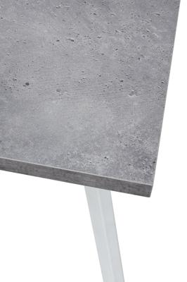 Стол М-СИТИ Стол БРИК М (BRICK M) 140 Бетон Портленд/ Белый арт. DEDBRICKMBETPORWHT140