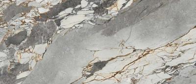 Стол М-СИТИ Стол АДАЖИО 240 (320) см цвет МИНЕРАЛ (MINERAL STONE NATURAL), керамика / Черный каркас арт. 480M05950