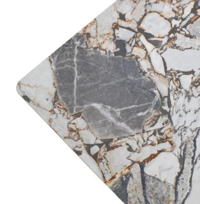 Стол М-СИТИ Стол АДАЖИО 240 (320) см цвет МИНЕРАЛ (MINERAL STONE NATURAL), керамика / Черный каркас арт. 480M05950