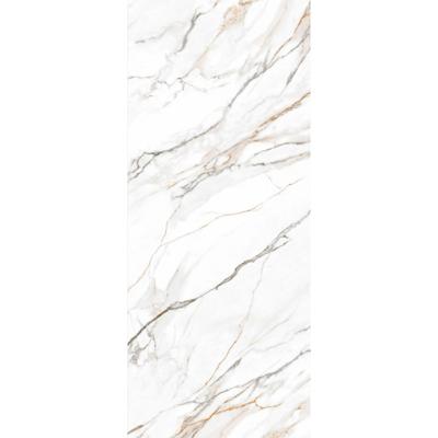 Стол М-СИТИ Стол АДАЖИО 115 КРУГЛЫЙ цвет МРАМОР (GILT WHITE), керамика / Латте каркас арт. 480M05951