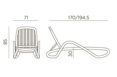 Шезлонг Nardi арт. 404140000017F