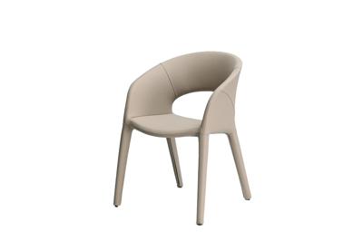 Мебель Garda Decor 160KD-80200 Стул обеденный экокожа бежевый 55*55*77см арт. 160KD-80200