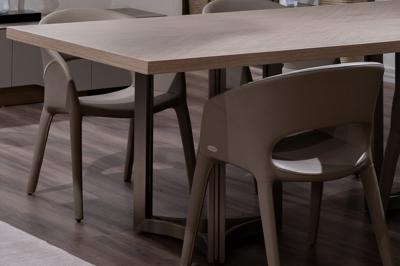 Мебель Garda Decor 160KD-80200 Стул обеденный экокожа бежевый 55*55*77см арт. 160KD-80200
