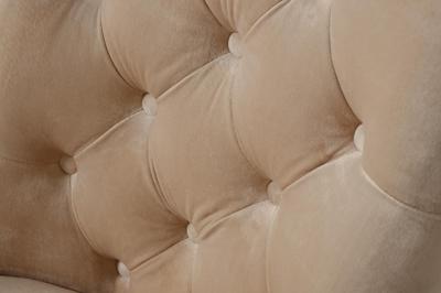 Мебель Garda Decor 76AR-6210GOLD-BG Стул велюр бежевый/матовое золото 65*61*93см арт. 76AR-6210GOLD-BG