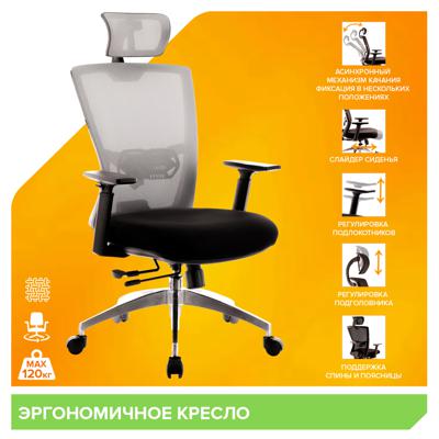 Офисное кресло Everprof Кресло Everprof Polo (Поло) S Сетка Серый арт. ZN-433871