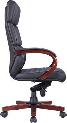 Кресло руководителя Everprof Кресло Everprof President Wood (Президент Вуд) Экокожа Черный арт. ZN-433936