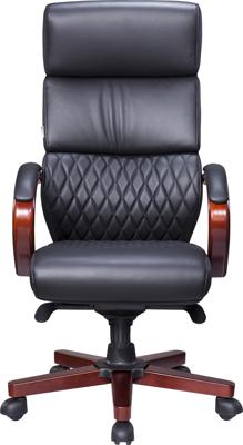 Кресло руководителя Everprof Кресло Everprof President Wood (Президент Вуд) Кожа Черный арт. ZN-433937