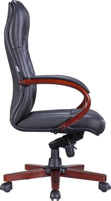 Кресло руководителя Everprof Кресло Everprof Monaco Wood (Монако Вуд) Кожа Черный арт. ZN-433939