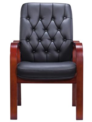 Кресло руководителя Everprof Кресло Everprof Monaco Wood (Монако Вуд) CF Экокожа Черный арт. ZN-433940