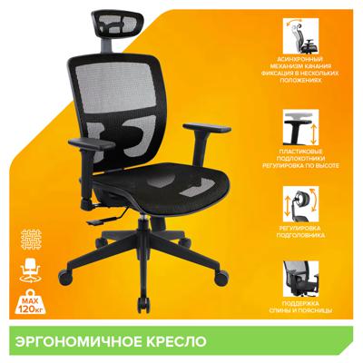 Офисное кресло Everprof Кресло Everprof Dublin (Дублин) Сетка Черный арт. ZN-433950
