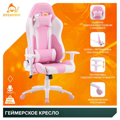 Геймерское кресло Everprof Геймерское кресло Everprof Katana Экокожа Розовый арт. ZN-434143