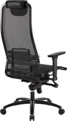 Кресло руководителя Everprof Кресло Deco Black Lux (Дэко Блэк Люкс) Сетка Черный арт. ZN-434201