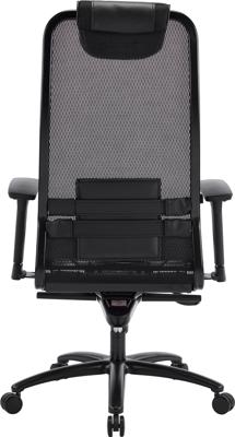 Кресло руководителя Everprof Кресло Deco Black Lux (Дэко Блэк Люкс) Сетка Черный арт. ZN-434201