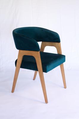 Стул ZiP-mebel Стул-кресло Бакки натур/ синий арт. Z112860N03