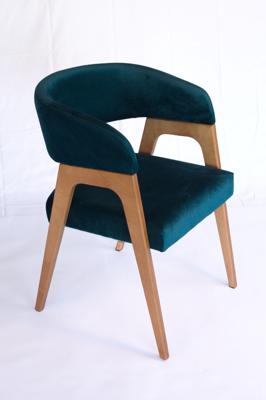 Стул ZiP-mebel Стул-кресло Бакки натур/ синий арт. Z112860N03