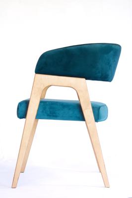 Стул ZiP-mebel Стул-кресло Бакки натур/ синий арт. Z112860N03