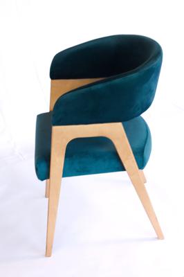 Стул ZiP-mebel Стул-кресло Бакки натур/ синий арт. Z112860N03