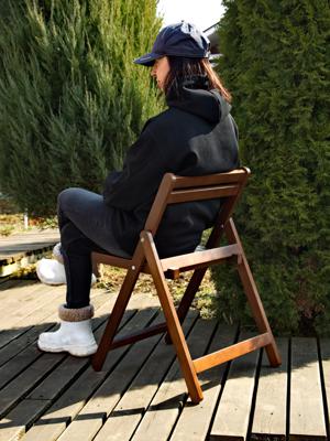 Стул ZiP-mebel Складной стул Даччи орех арт. R300790W00