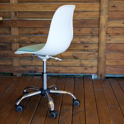 Кресло компьютерное ZiP-mebel Кресло компьютерное Смузи Хром белый/бирюзовый арт. Z0019CRA33