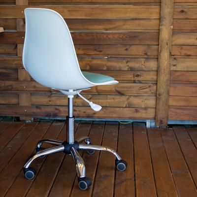 Кресло компьютерное ZiP-mebel Кресло компьютерное Смузи Хром белый/бирюзовый арт. Z0019CRA33