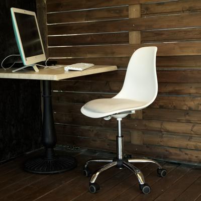 Кресло компьютерное ZiP-mebel Кресло компьютерное Смузи Хром белый/бежевый арт. Z0019CRA02