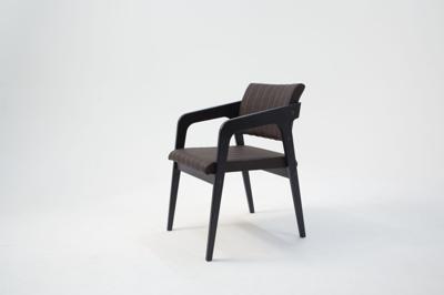 Стул ZiP-mebel Стул-кресло Шадди чёрный/темно-коричневый нубук арт. Z112550B24