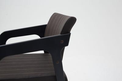 Стул ZiP-mebel Стул-кресло Шадди чёрный/темно-коричневый нубук арт. Z112550B24