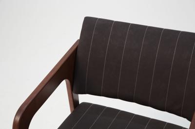 Стул ZiP-mebel Стул-кресло Шадди орех/темно-коричневый нубук арт. Z112550W24