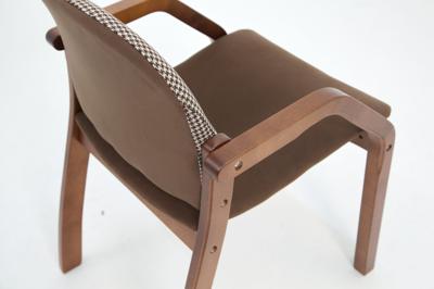 Стул ZiP-mebel Стул-кресло Джуно 2.0 орех/коричневый-гусиная лапка арт. Z112827W42