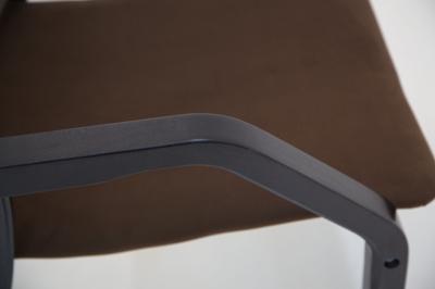 Стул ZiP-mebel Стул-кресло Джуно 2.0 чёрное дерево/коричневый-гусиная лапка арт. Z112827B42