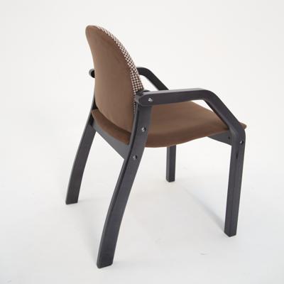 Стул ZiP-mebel Стул-кресло Джуно 2.0 чёрное дерево/коричневый-гусиная лапка арт. Z112827B42