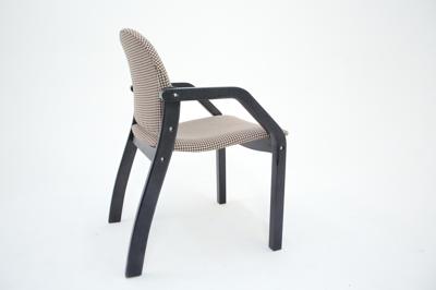 Стул ZiP-mebel Стул-кресло Джуно 2.0 чёрное дерево/гусиная лапка арт. Z112827B12