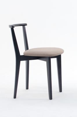 Стул ZiP-mebel Стул Франк ПМ чёрное дерево/бежевая рогожка арт. R101712B32