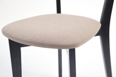 Стул ZiP-mebel Стул Франк ПМ чёрное дерево/бежевая рогожка арт. R101712B32