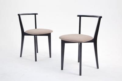 Стул ZiP-mebel Стул Франк ПМ чёрное дерево/бежевая рогожка арт. R101712B32