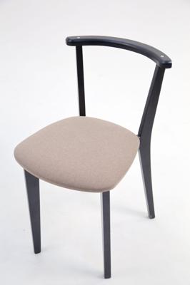 Стул ZiP-mebel Стул Франк ПМ чёрное дерево/бежевая рогожка арт. R101712B32