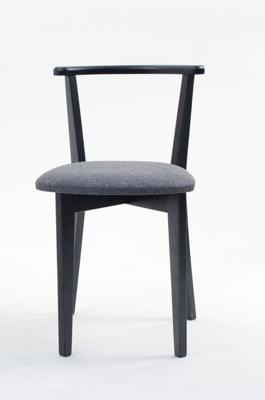 Стул ZiP-mebel Стул Франк ПМ чёрное дерево/графит рогожка арт. R101712B08