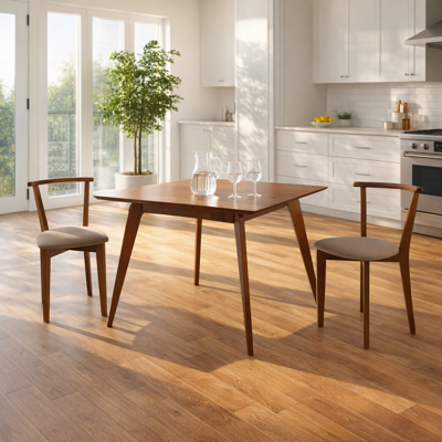 Стул ZiP-mebel Стул Франк ПМ орех/бежевая рогожка арт. R101712W32