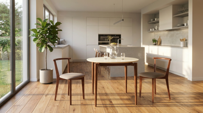 Стул ZiP-mebel Стул Франк ПМ орех/бежевая рогожка арт. R101712W32