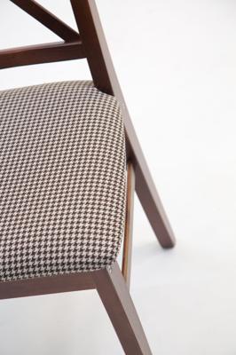 Стул ZiP-mebel Стул Ингольф ПМ орех/гусиная лапка бежевый арт. R100754W12
