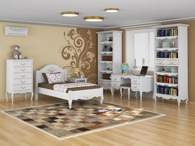 Кровать ZiP-mebel Кровать Малонн Ави Белый арт. Q207009A00