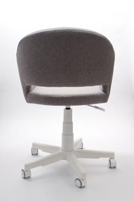 Кресло компьютерное ZiP-mebel Кресло Бабби белый / серый арт. Z218907A01