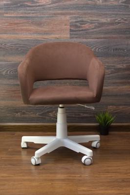Кресло компьютерное ZiP-mebel Кресло Бабби белый / коричневый арт. Z218907A03