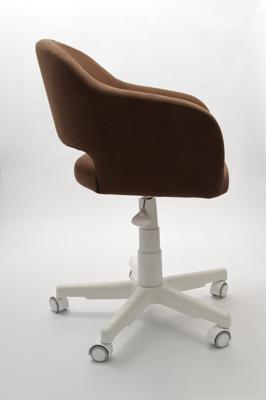 Кресло компьютерное ZiP-mebel Кресло Бабби белый / коричневый арт. Z218907A03