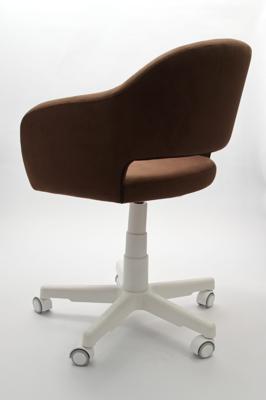 Кресло компьютерное ZiP-mebel Кресло Бабби белый / коричневый арт. Z218907A03