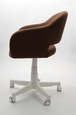 Кресло компьютерное ZiP-mebel Кресло Бабби белый / коричневый арт. Z218907A03