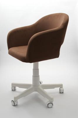 Кресло компьютерное ZiP-mebel Кресло Бабби белый / коричневый арт. Z218907A03