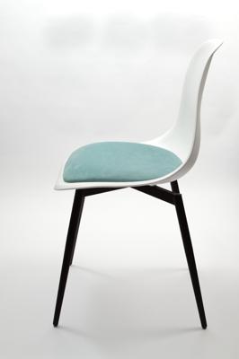 Стул ZiP-mebel Стул Туссе чёрный /белый, бирюза арт. R101776BA3