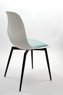 Стул ZiP-mebel Стул Туссе чёрный /белый, бирюза арт. R101776BA3