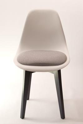 Стул ZiP-mebel Стул Сашш чёрный /белый, серый ГЛ арт. R101770B11
